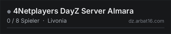 4Netplayers DayZ Server Almara in der DayZ-Serverliste von AR16