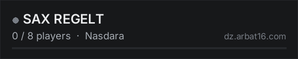 SAX REGELT on the AR16 DayZ server list