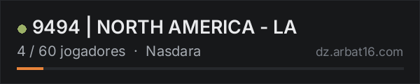 9494 | NORTH AMERICA - LA na lista de servidores de DayZ da AR16