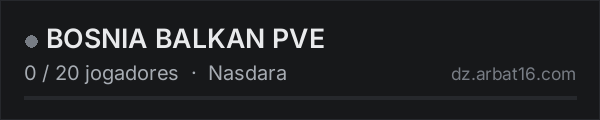 BOSNIA BALKAN PVE na lista de servidores de DayZ da AR16