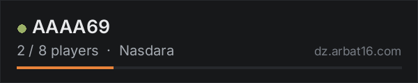 AAAA69 on the AR16 DayZ server list