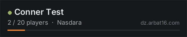 Conner Test on the AR16 DayZ server list