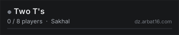 Two T's on the AR16 DayZ server list