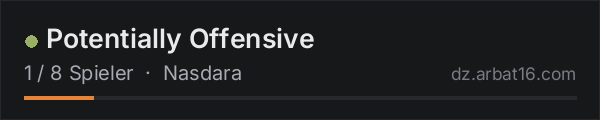 Potentially Offensive in der DayZ-Serverliste von AR16