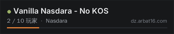AR16 DayZ 服务器列表中的 Vanilla Nasdara - No KOS
