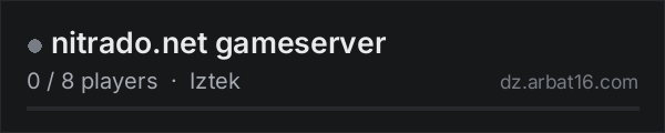 nitrado.net gameserver on the AR16 DayZ server list