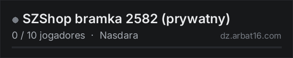 SZShop bramka 2582 (prywatny) na lista de servidores de DayZ da AR16
