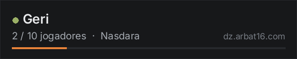 Geri na lista de servidores de DayZ da AR16