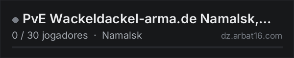 PvE Wackeldackel-arma.de Namalsk, NPC's, Trader na lista de servidores de DayZ da AR16