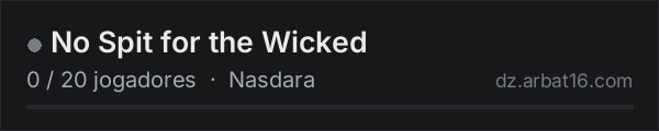 No Spit for the Wicked na lista de servidores de DayZ da AR16