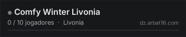 Comfy Winter Livonia na lista de servidores de DayZ da AR16