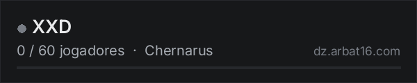 XXD na lista de servidores de DayZ da AR16