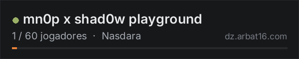 mn0p x shad0w playground na lista de servidores de DayZ da AR16