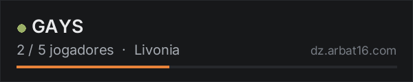 GAYS na lista de servidores de DayZ da AR16