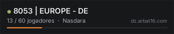 8053 | EUROPE - DE na lista de servidores de DayZ da AR16