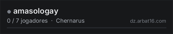 amasologay na lista de servidores de DayZ da AR16