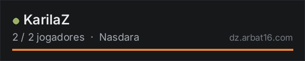 KarilaZ na lista de servidores de DayZ da AR16