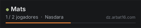 Mats na lista de servidores de DayZ da AR16
