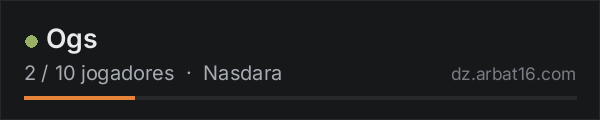 Ogs na lista de servidores de DayZ da AR16