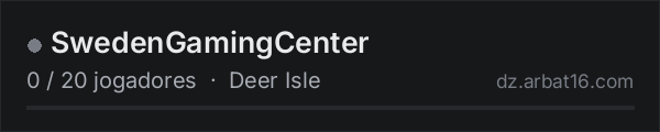 SwedenGamingCenter na lista de servidores de DayZ da AR16