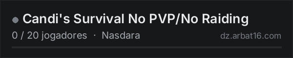 Candi's Survival No PVP/No Raiding na lista de servidores de DayZ da AR16
