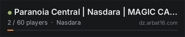 Paranoia Central | Nasdara | 1pp on the AR16 DayZ server list