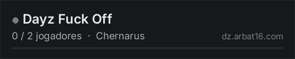 Dayz Fuck Off na lista de servidores de DayZ da AR16
