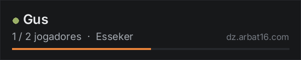 Gus na lista de servidores de DayZ da AR16