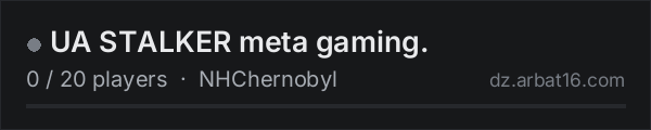 UA STALKER meta gaming. on the AR16 DayZ server list