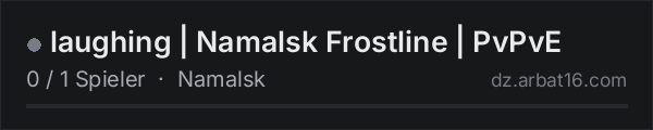 laughing | Namalsk Frostline | PvPvE in der DayZ-Serverliste von AR16