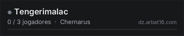 Tengerimalac na lista de servidores de DayZ da AR16