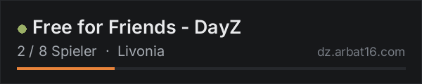 Free for Friends - DayZ in der DayZ-Serverliste von AR16