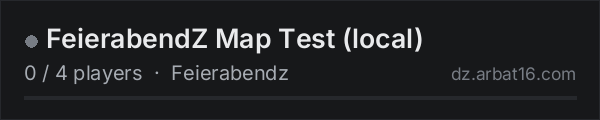 FeierabendZ Map Test (local) on the AR16 DayZ server list