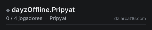 dayzOffline.Pripyat na lista de servidores de DayZ da AR16