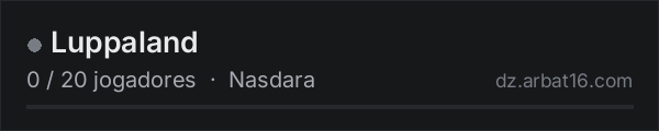 Luppaland na lista de servidores de DayZ da AR16