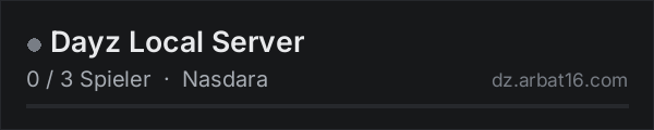 Dayz Local Server in der DayZ-Serverliste von AR16