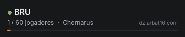 BRU na lista de servidores de DayZ da AR16
