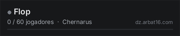 Flop na lista de servidores de DayZ da AR16