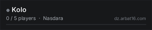 Kolo on the AR16 DayZ server list