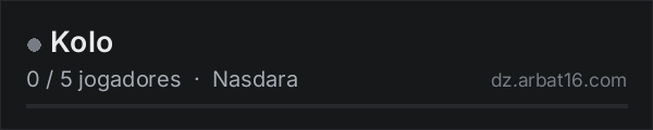 Kolo na lista de servidores de DayZ da AR16