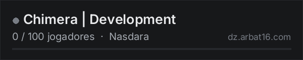 Chimera | Development na lista de servidores de DayZ da AR16