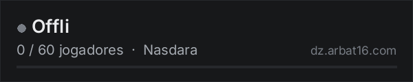 Offli na lista de servidores de DayZ da AR16