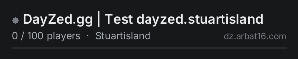 DayZed.gg | Test dayzed.stuartisland on the AR16 DayZ server list