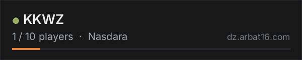 KKWZ on the AR16 DayZ server list