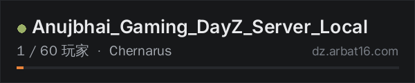 AR16 DayZ 服务器列表中的 Anujbhai_Gaming_DayZ_Server_Local