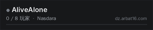 AR16 DayZ 服务器列表中的 AliveAlone