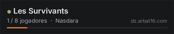 Les Survivants na lista de servidores de DayZ da AR16