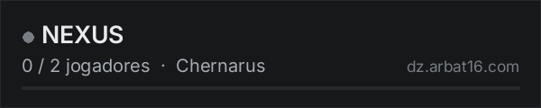 NEXUS na lista de servidores de DayZ da AR16