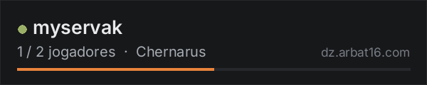 myservak na lista de servidores de DayZ da AR16