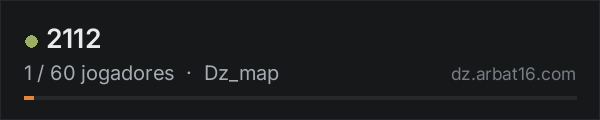 2112 na lista de servidores de DayZ da AR16